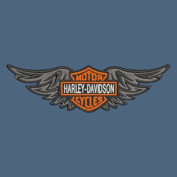 Harley Davidson Embroidered Adult Unisex Crewneck Sweatshirt Wings - Picture 4 of 8